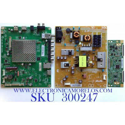 KIT DE TARJETAS PARA TV VIZIO / MAIN XFCB02K073 / 715G7573-M03-000-004Y / T-CON 44-9771056A / 47-6021049 / FUENTE ADTVF2108AD1 / 715G6934-P01-001-002M / MODELO D32-D1 LTTUUKIS